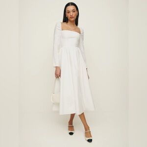 NWT - New Reformation Elly Dress - White - Size 8